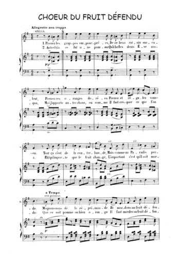 Choeur du fruit défendu